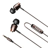 Inateck Premium Wood In-Ear Corded Earphone Earbud Headphone, with Mic and Remote for iPhone 7/7 Plus/6/6 Plus/6s, iPad, Samsung, iPod Touch, Mp3 Players, CD Players - Aries Space Gray