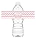 POP parties It's A Girl Bottle Wraps - 20 Baby Shower Water Bottle Labels - Baby Shower Decorations - Made in The USA