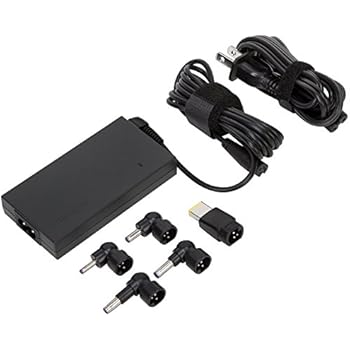 Targus Certified Pre-Owned 65W AC Ultra-Slim Universal Laptop Charger with 5 Interchangeable Tips for Acer, ASUS, Dell, HP, Lenovo, Toshiba, Gateway, Sony, Fujitsu & More, Black (APA92US, Refurbished)