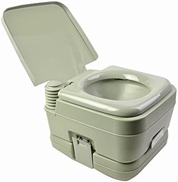Wichai Shop WShop 2.8 Gallon 10L Portable Toilet Travel Camping Outdoor/Indoor Toilet Potty Flush Green