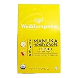 Wedderspoon Organic Manuka Honey Drops, Lemon, 4.0 Ounce