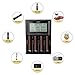 18650 Rapid Charger 3A Miboxer C4-12 4 Bay AAA AA Battery Charger 18650 for NiMH NiCd AA AAA C D Cell 26650 18490 RCR123