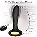 Anal Butt Plug Vibrator,Tracy's Dog Sex Toys Powerful with 10 Vibration Modes,Rechargeable & Smooth Silicone Vibrating Prostate Vibrators Massager,Wireless Remote Control Designed Anal Training Set