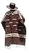 Sharpshooter Clint Eastwood for a Few Dollars More 100% Wool Western Poncho w Leather Hat