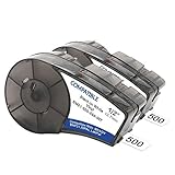 Samshion (M21-500-595-WT) Compatible Brady bmp21-plus Labels White Vinyl Label Tape for BMP21-PLUS,ID PAL, BMP21-LAB -0.75