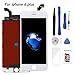 Screen Replacement LCD Display 3D Touch Screen Digitizer for iPhone 6 Plus 5.5 inch White Frame Assembly Set with Repair Tools