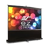 Elite Screens Manual Floor Pull Up Portable