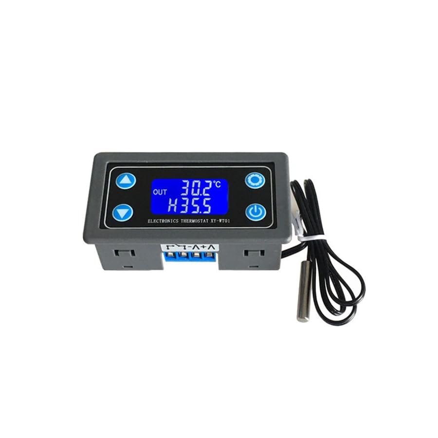 Taikuwu Digital Temperature Controller 12V 24V LCD Display Digital Thermostat High Precision Temperature Control Module Cooling Heating Automatic Switch Board