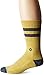 Stance Men's Salty Classic Stripe Arch Support Classic Crew Sock, Gold, L