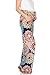My Bump Women's Maternity Casual Bohemian Damask Palazzo Pants W/Tummy Control