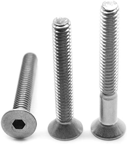 M5 x 0.80 x 20 MM (FT) Coarse Thread Socket Flat Head Cap Screw Stainless Steel 18-8 Pk 100