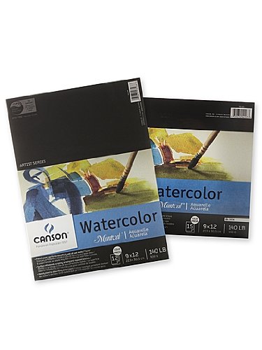 Montval Acid-Free Cold Press Watercolor Paper, 140 lb, 18 X 24 in, Natural White