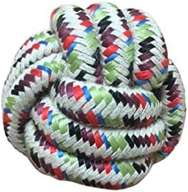 Cwell Rope Ball Toy for Dogs Braided Cotton Chew Knot Ball for Dog Teeth Cleaning X LARGE, Mixed