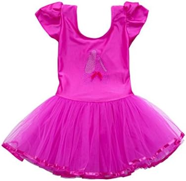 squarex Baby Ballet Dress, Toddler Girls Gauze Leotards Ballet Bodysuit Dancewear Dress Clothes Outfits