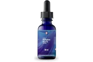 DAWNSCI Methylene Blue 1% 30 mL Glass Dropper Bottle |USP-Grade Methylthioninium Chloride Liquid | for Brain Function & Cognitive Health | No Formaldehyde