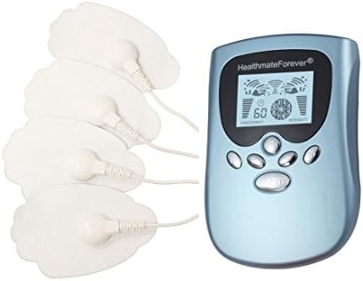 PM8 HealthmateForever 8 Modes Best Muscle Stimulator tens EMS nmes Unit Machines Electric Electronic Pulse Massagers for Lower Back Sciatica Hip Pain (Blue)