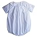 Petit Ami Baby Boys Sailor Suit Romper with Hat (Blue, 9 Months)