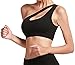 Helisopus Womens One Shoulder Sports Bra Cute Sexy High Impact Workout Bra Sports Running Bras