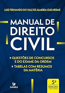 Livro Manual de direito civil: questões de concursos e do exame da ordem, tabelas com resumos da matéria