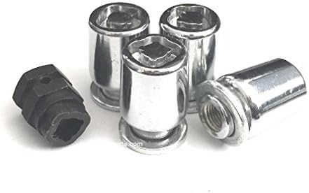 AVN Motorsports (4) 12x1.5 Short Shank MAG Wheel Locks with (1) Puzzle Key Anti Theft Lug Nuts