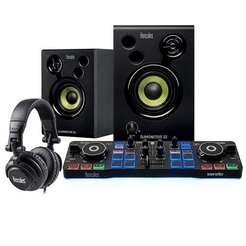 Hercules DJ Starter Kit with (2) IP-S Isolation Pad (Small, Single) Bundle