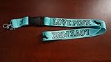 Love Pink Teal Lanyard Keychain Holder