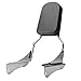 KapscoMoto Chrome Backrest/Sissy Bar with Leather Pad Compatible with 2001-2008 Honda Shadow Spirit 750 Back Rest Seat Metric Cruisers Motorcycle (SS008)