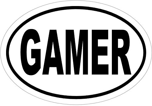 Gamer Vinyl Decal – Video Gamer Sticker – Funny Video Gamer Bumper Sticker- Perfect Gamer Friend Gag or Funny Gift – Made in the USA
