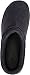 LUXEHOME Mens Slip On Indoor/Outdoor Fleece Scuffs Slipper (10-11 US, Dark Blue)