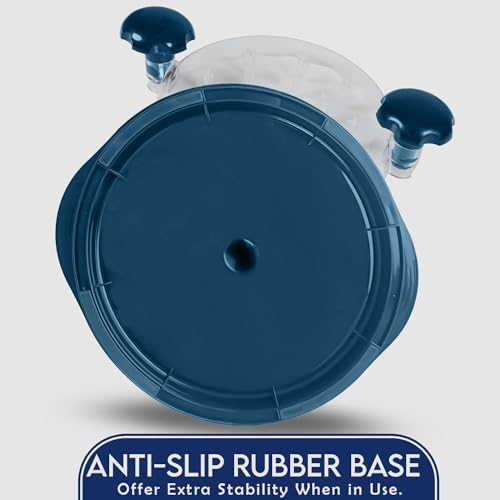 LCTROS Chicken Shredder Worthy for Shredder Meat–Visible Chicken Grinder with Non-Skid Base, Chicken Breast Shredder Tool with Handles Meat Shredder (Blue)