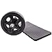 CSX Dual Wheel with Thick Knee Pad Mat and Foam Handles, Black