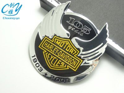 sprated (TM)devil sticker car 3d logo metal emblem badge decal for harley davidson