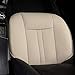 shakar PU Leather Seat Covers for Car Front Seats- Car Leather Seat Cushion Pad,1 Piece (Super-Beige)