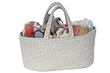 Baby Rope Diaper Caddy Organizer - Premium Large