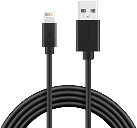 Apple MFi certified Lightning Cable 6ft, Voltmax iPhone charger with reinforced aramid fiber for iPhone 11/11Pro Max, XS/XS Max,XR, X,8/8Plus, 7/7Plus,iPad Pro/Air 2, iPad mini, iPod nano/touch(Black)