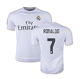 #7 Ronaldo Real Madrid Home Kid Soccer Jersey & Matching Shorts Set (Youth M (8 to 10 Years Old))