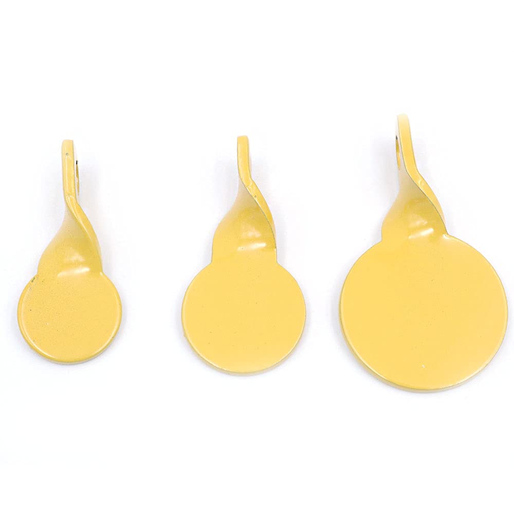 ANCLLO 3Pcs Yellow Self Resetting Targets Spinning Shooting Metal Target Plates Set