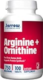 Jarrow Formulas Arginine and Ornithine, Sports Nutrition, 750 mg, 100 Easy-Solv Tabs