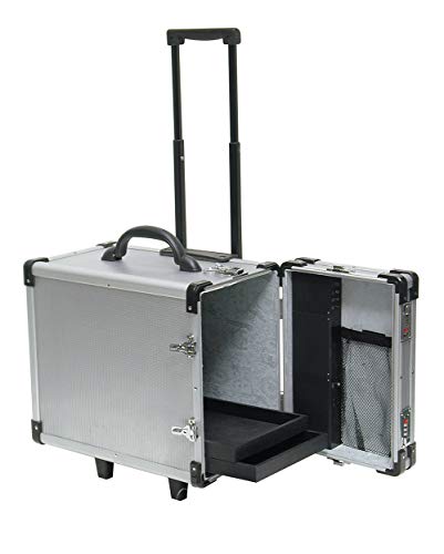 Rolling Aluminum Carrying Case - 16 3/8