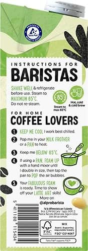 Alpro Bebida Vegetal de Soja Barista - Pack de 8 x 1L