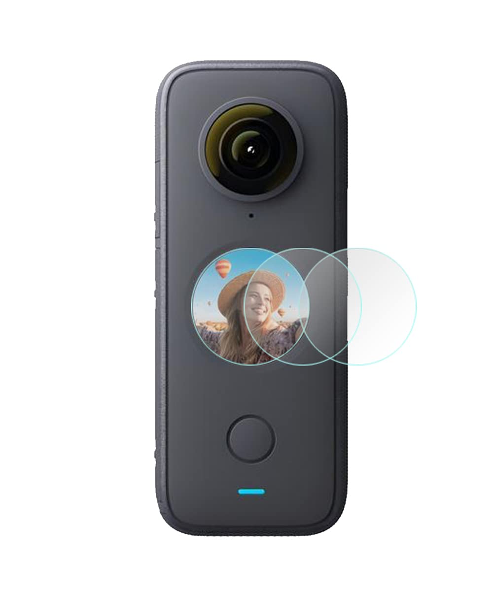 FANZR Screen Protector Compatible for Insta360 ONE X2 Action Camera (3 Pack), 0.3mm 9H Hardness Anti-Scratch Tempered Glass