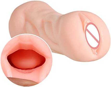 Male Masturbator, 3D Realistic Oral Vagina Pocket Pussy Stroker Toys for Male Masturbation (b)