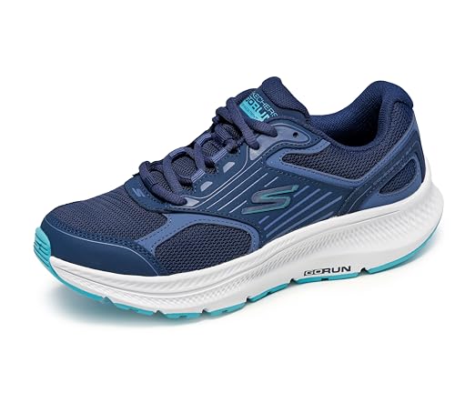Skechers Women's Go Run Consistent 2.0 Advantage, Navy/Blue, 8.5