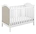Storkcraft Rosehill Upholstered 3-in-1 Convertible Crib, White/Sand, Easily Converts to Toddler Bed or Day Bed Three Position Adjustable Height Mattress (Mattress Not Included)