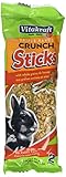 (3 Packages) Vitakraft Triple Baked Crunch Sticks - Rabbits