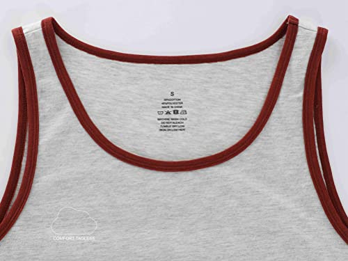 HETHCODE MEN’S CLASSIC BASIC ATHLETIC ACTIVE SPORTS GYM RUNNING JERSEY TANK TOP CASUAL T SHIRTS SLATE GREEN/NAVY XXL
