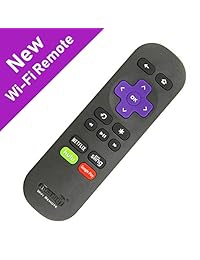 Amaz247 Point Anywhere   Mando a distancia Wi Fi con roku Stick, Stick+, Roku Premiere, Premiere+, Roku Ultra, Roku 2,3,4; Reemplaza el mando a distancia Roku Stick RC80