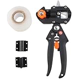Signstek Garden Fruit Tree Professional Prune Shear Snip Grafting Cutting Tool with 2 Extra Blades and Grafting Tape