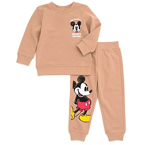 Disney Christmas Fleece Sweatshirt and Pants Outfit Set Newborn to Big Kid Sizes (Newborn - 10-12)