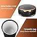 COOL·CAR Car Ashtray, Easy Clean Up Detachable Car Ashtray with Lid Blue Led Light and Removable Ceramic liner for Most Car Cup Holder(Gold)